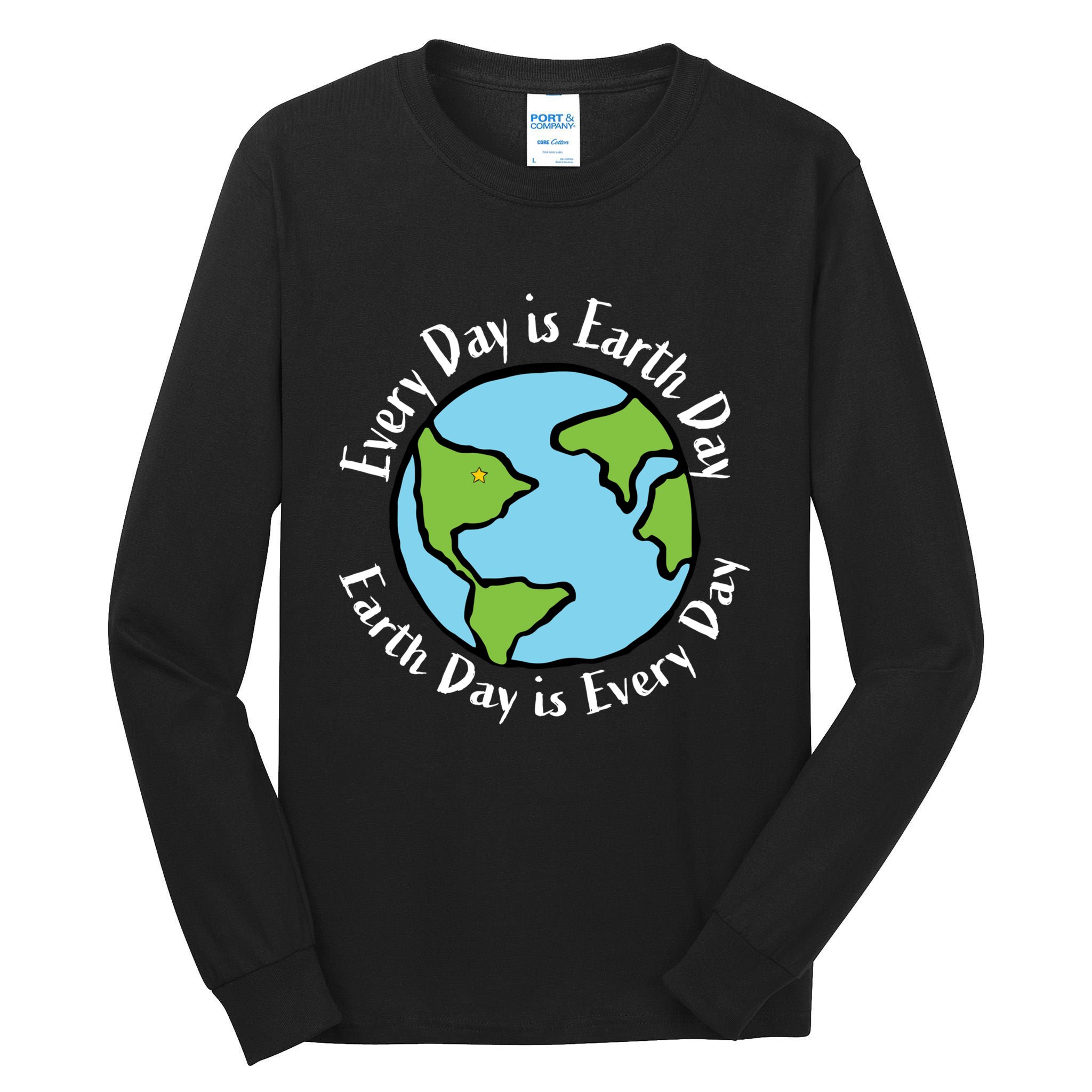 Every Day Is Earth Day World Tall Long Sleeve T-Shirt
