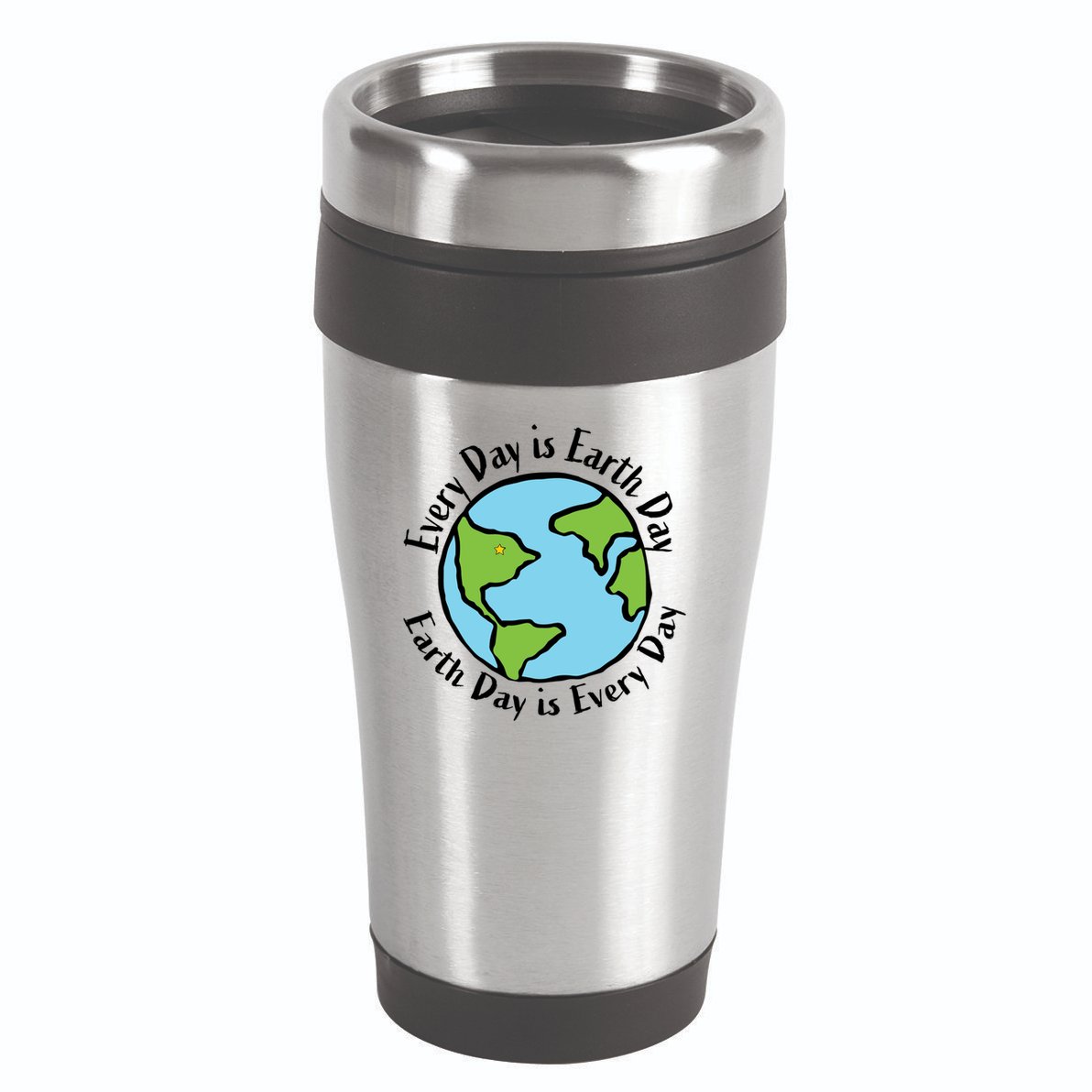 Every Day Is Earth Day World 16oz Travel Tumbler