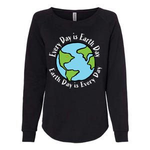 Every Day Is Earth Day World Womens California Wash Sweatshirt