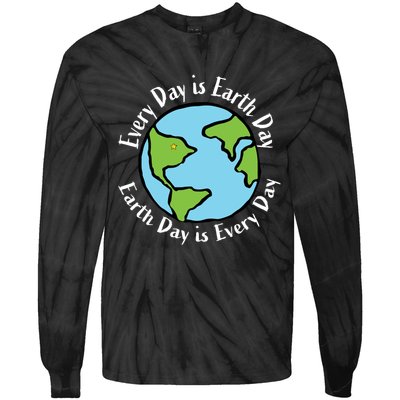 Every Day Is Earth Day World Tie-Dye Long Sleeve Shirt