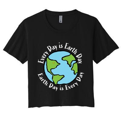 Every Day Is Earth Day World Crop Top