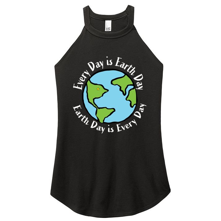 Every Day Is Earth Day World Women's Perfect Tri Rocker Tank