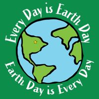 Every Day Is Earth Day World Magnet