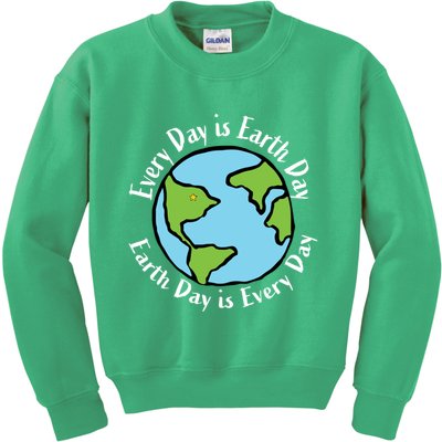 Every Day Is Earth Day World Kids Sweatshirt