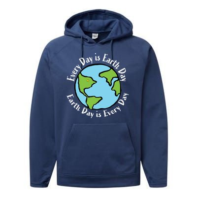 Every Day Is Earth Day World Performance Fleece Hoodie