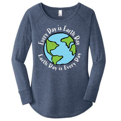 Every Day Is Earth Day World Women's Perfect Tri Tunic Long Sleeve Shirt