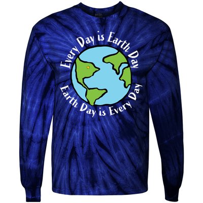 Every Day Is Earth Day World Tie-Dye Long Sleeve Shirt