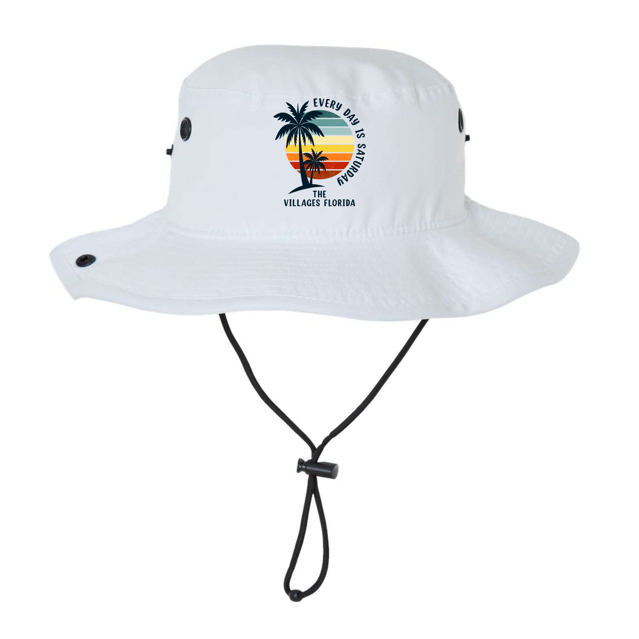 Every Day Is Saturday The Villages Florida Retro Vintage Bucket Hat