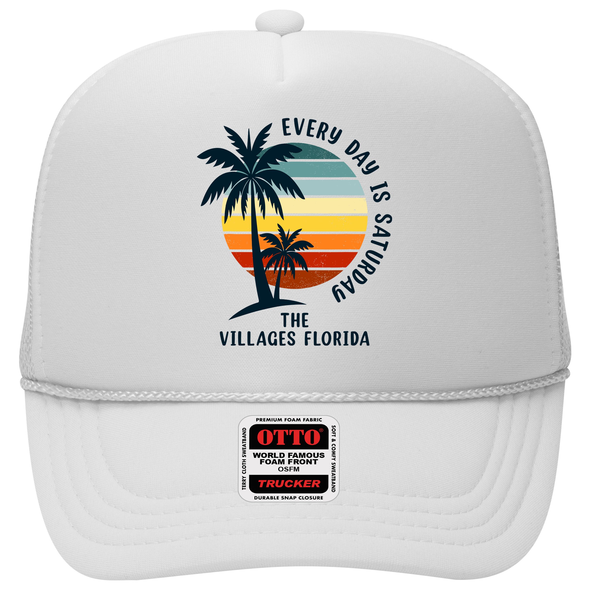 Every Day Is Saturday The Villages Florida Retro Vintage Hat