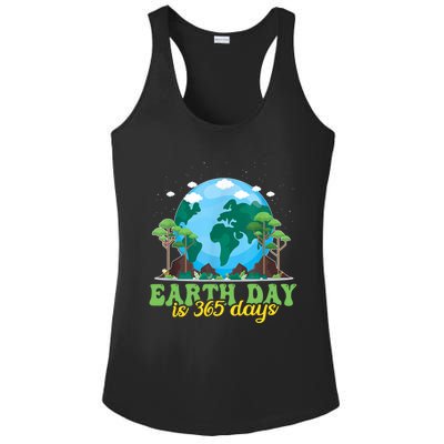 Earth Day Is 365 Days Cool Gift Ladies PosiCharge Competitor Racerback Tank