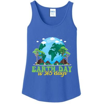 Earth Day Is 365 Days Cool Gift Ladies Essential Tank