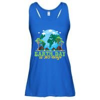 Earth Day Is 365 Days Cool Gift Ladies Essential Flowy Tank