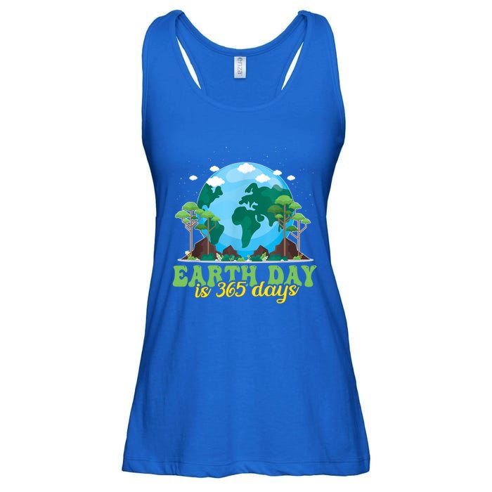 Earth Day Is 365 Days Cool Gift Ladies Essential Flowy Tank