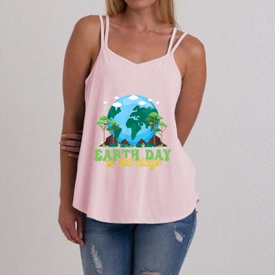 Earth Day Is 365 Days Cool Gift Women's Strappy Tank