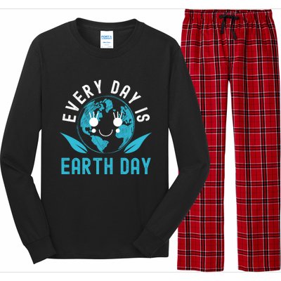 Every Day Is Earth Day Mother Earth Pro Environt Gift Long Sleeve Pajama Set