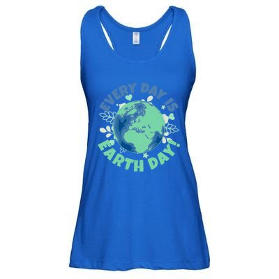 Every Day Is Earth Day Environtal Climate Change Activist Gift Ladies Essential Flowy Tank