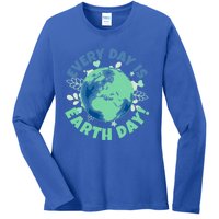 Every Day Is Earth Day Environtal Climate Change Activist Gift Ladies Long Sleeve Shirt