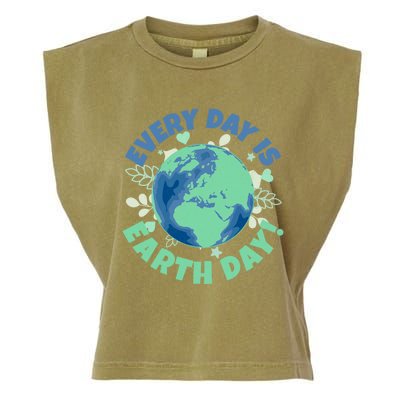 Every Day Is Earth Day Environtal Climate Change Activist Gift Garment-Dyed Women's Muscle Tee