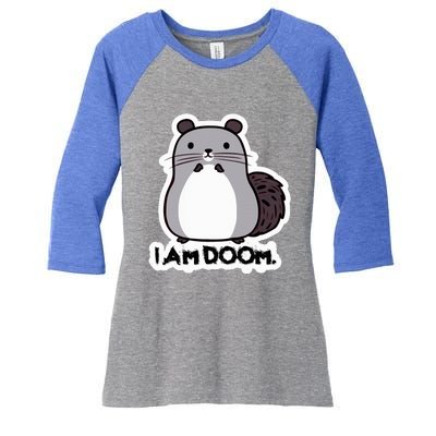 Ezekiel Darkbranch I Am Doom. Women's Tri-Blend 3/4-Sleeve Raglan Shirt