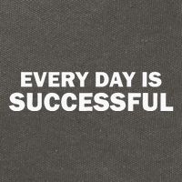 Every Day Is Successful Motivation Cotton Canvas Backpack