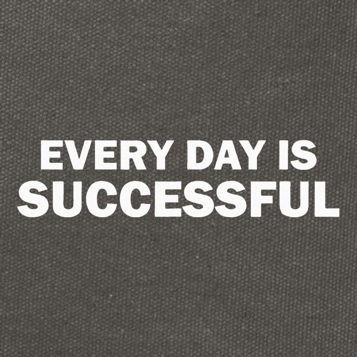 Every Day Is Successful Motivation Cotton Canvas Backpack