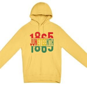 Ecipation Day Is Great With 1865 Junenth Cool Gift Premium Pullover Hoodie