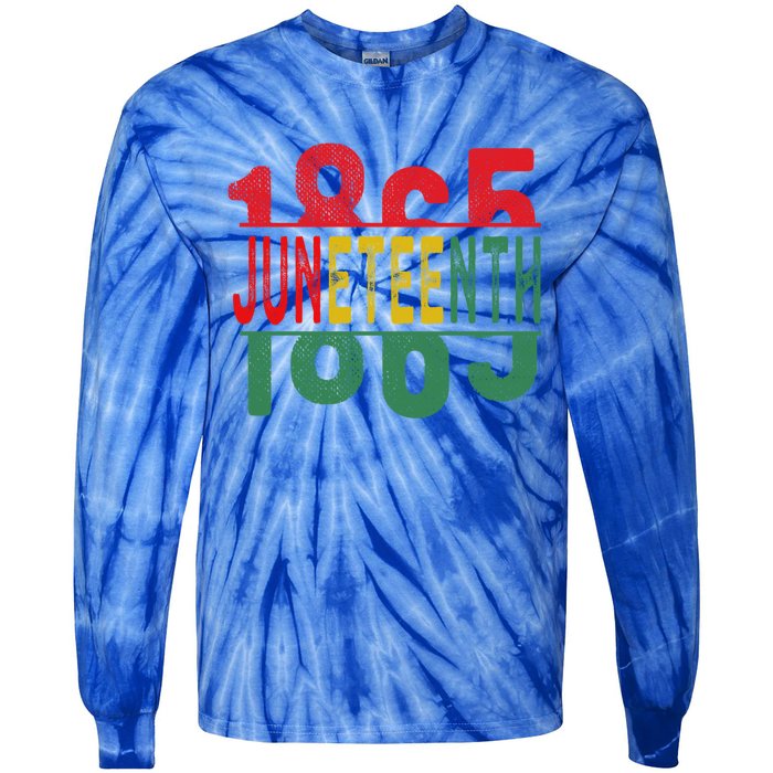 Ecipation Day Is Great With 1865 Junenth Cool Gift Tie-Dye Long Sleeve Shirt