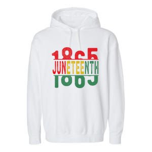 Ecipation Day Is Great With 1865 Junenth Cool Gift Garment-Dyed Fleece Hoodie