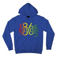 Emancipation Day Is Great With 1865 Juneteenth Flag Apparel Gift Hoodie