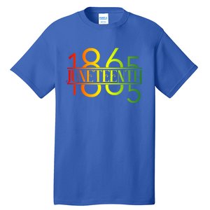 Emancipation Day Is Great With 1865 Juneteenth Flag Apparel Gift Tall T-Shirt