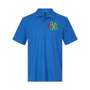 Emancipation Day Is Great With 1865 Juneteenth Flag Apparel Gift Softstyle Adult Sport Polo