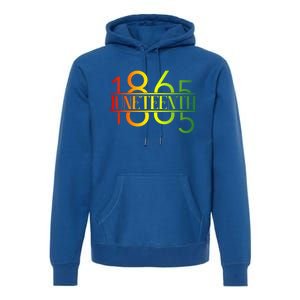 Emancipation Day Is Great With 1865 Juneteenth Flag Apparel Gift Premium Hoodie