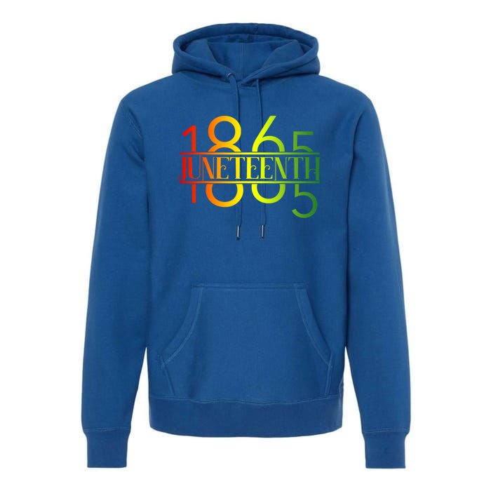 Emancipation Day Is Great With 1865 Juneteenth Flag Apparel Gift Premium Hoodie