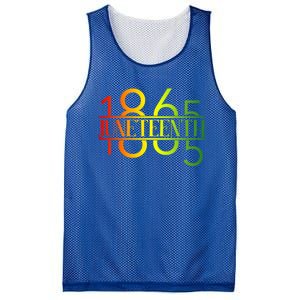 Emancipation Day Is Great With 1865 Juneteenth Flag Apparel Gift Mesh Reversible Basketball Jersey Tank