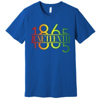 Emancipation Day Is Great With 1865 Juneteenth Flag Apparel Gift Premium T-Shirt