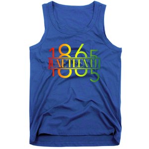 Emancipation Day Is Great With 1865 Juneteenth Flag Apparel Gift Tank Top