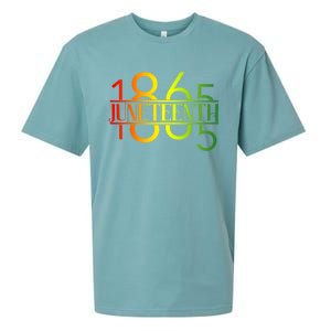 Emancipation Day Is Great With 1865 Juneteenth Flag Apparel Gift Sueded Cloud Jersey T-Shirt