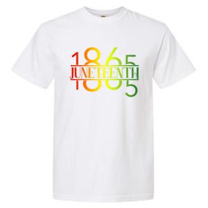 Emancipation Day Is Great With 1865 Juneteenth Flag Apparel Gift Garment-Dyed Heavyweight T-Shirt