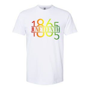 Emancipation Day Is Great With 1865 Juneteenth Flag Apparel Gift Softstyle CVC T-Shirt