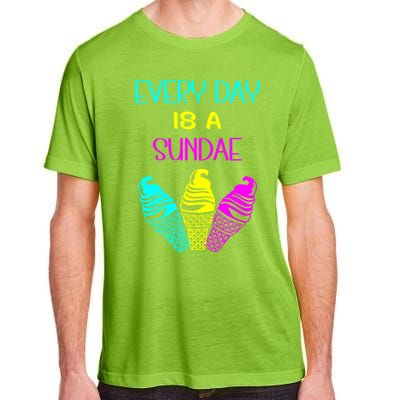 Every Day Is A Sundae Colorful Ice Cream Delight Gift Adult ChromaSoft Performance T-Shirt