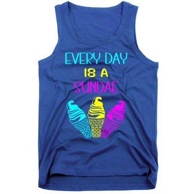 Every Day Is A Sundae Colorful Ice Cream Delight Gift Tank Top