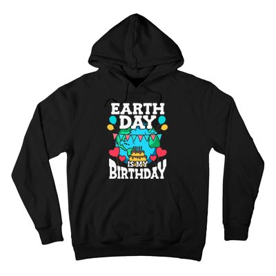 Earth Day Is My Birthday Party Holiday Celebrant Cake Hoodie