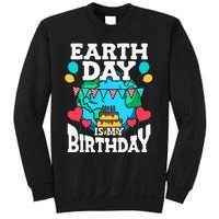 Earth Day Is My Birthday Party Holiday Celebrant Cake Sweatshirt