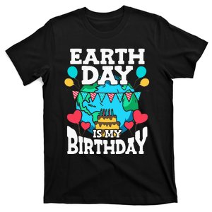 Earth Day Is My Birthday Party Holiday Celebrant Cake T-Shirt