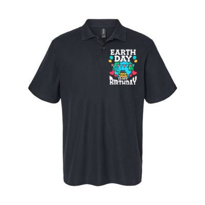 Earth Day Is My Birthday Party Holiday Celebrant Cake Softstyle Adult Sport Polo