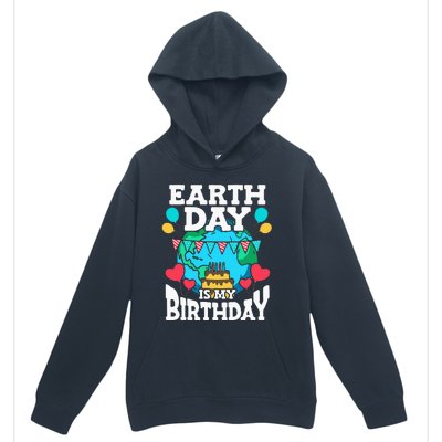 Earth Day Is My Birthday Party Holiday Celebrant Cake Urban Pullover Hoodie