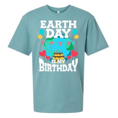 Earth Day Is My Birthday Party Holiday Celebrant Cake Sueded Cloud Jersey T-Shirt