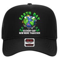 Earth Day Is Every Day Planet Butterfly Environment High Crown Mesh Back Trucker Hat