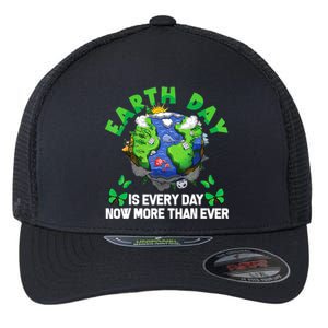 Earth Day Is Every Day Planet Butterfly Environment Flexfit Unipanel Trucker Cap