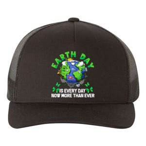 Earth Day Is Every Day Planet Butterfly Environment Yupoong Adult 5-Panel Trucker Hat